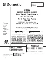 Dometic 641515.301 Installation Instructions Manual предпросмотр