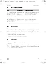 Предварительный просмотр 9 страницы Dometic 9103540147 Operating Manual