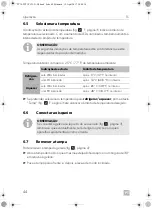 Предварительный просмотр 44 страницы Dometic 9105330702 Operating Manual