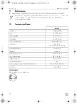 Preview for 42 page of Dometic 9600000065 Installation And Operating Manual