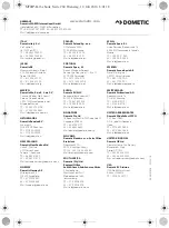 Preview for 284 page of Dometic 9600000065 Installation And Operating Manual