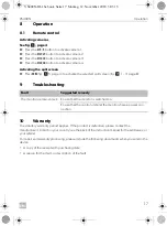 Preview for 17 page of Dometic 9600013958 Installation And Operating Manual