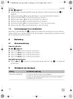 Preview for 76 page of Dometic 9600013958 Installation And Operating Manual