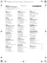 Preview for 164 page of Dometic 9600013958 Installation And Operating Manual