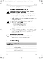 Предварительный просмотр 22 страницы Dometic 9600014024 Operating Manual