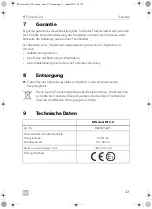 Предварительный просмотр 43 страницы Dometic 9600015625 Operating Manual