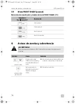 Предварительный просмотр 76 страницы Dometic 9600015625 Operating Manual