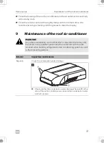 Предварительный просмотр 21 страницы Dometic 9600037254 Operating Manual