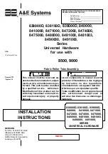 Preview for 2 page of Dometic A&E 8500 Series Installation Manual