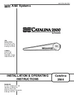 Preview for 1 page of Dometic A&E CATALINA 2500 Installation & Operating Instructions Manual