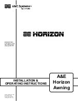 Dometic A&E Horizon Installation & Operating Instructions Manual предпросмотр