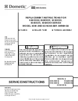 Dometic A&E Systems 828 Series Replacement Instructions Manual предпросмотр