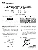 Предварительный просмотр 1 страницы Dometic A&E Systems 8500 Replacement Instructions Manual