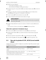 Предварительный просмотр 57 страницы Dometic ACX35 Operating Manual