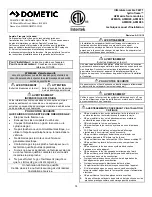 Preview for 14 page of Dometic AFM Series Technical Installation Manual