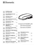 Preview for 1 page of Dometic B1600PLUS Operating Manual