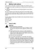 Preview for 34 page of Dometic B1600PLUS Operating Manual