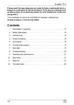 Предварительный просмотр 14 страницы Dometic BordBar TF14 Operating Manual