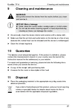 Предварительный просмотр 21 страницы Dometic BordBar TF14 Operating Manual