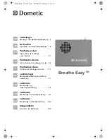 Preview for 1 page of Dometic Breathe Easy Installation And Operating Manual