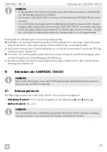 Preview for 23 page of Dometic BSC01 Installation And Operating Manual