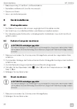 Preview for 22 page of Dometic BUTTNER MT 5000 iQ Installation And Operating Manual