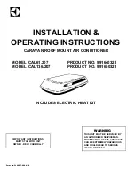 Preview for 1 page of Dometic CAL136.207 Installation & Operating Instructions Manual