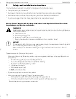 Предварительный просмотр 10 страницы Dometic CAM80CM Installation And Operating Manual