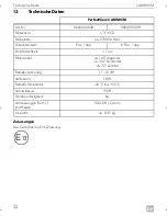 Предварительный просмотр 32 страницы Dometic CAM80CM Installation And Operating Manual