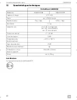 Предварительный просмотр 44 страницы Dometic CAM80CM Installation And Operating Manual