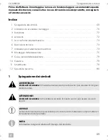 Предварительный просмотр 69 страницы Dometic CAM80CM Installation And Operating Manual