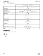 Предварительный просмотр 114 страницы Dometic CAM80CM Installation And Operating Manual