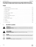 Предварительный просмотр 172 страницы Dometic CAM80CM Installation And Operating Manual