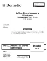 Preview for 1 page of Dometic CARAVAN B3200 (Danish) User Manual