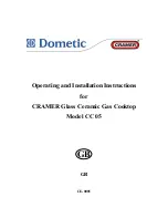 Dometic CC 05 Operating And Installation Instructions preview