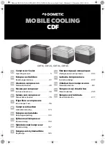 Dometic CDF 26 Operating Manual предпросмотр