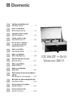 Dometic CE 88-ZF + Operating Manual preview