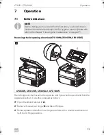 Preview for 13 page of Dometic CFX28 Operating Manual