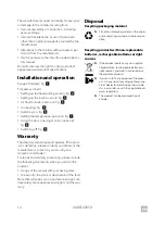 Preview for 12 page of Dometic CLASSIC RH423LDBI Installation And Operating Manual