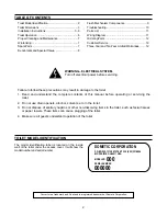 Preview for 2 page of Dometic CONCERTO 3210 Installation And Operation Instructions Manual