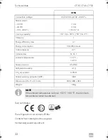 Предварительный просмотр 22 страницы Dometic CoolFreeze CF-35 Operating Manual