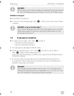 Preview for 42 page of Dometic COOLFREEZE CFX75DZW Operating Manual