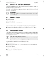 Preview for 71 page of Dometic COOLFREEZE CFX75DZW Operating Manual