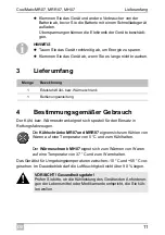 Preview for 11 page of Dometic Coolmatic MH07 Installation And Operating Manual