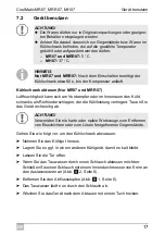 Preview for 17 page of Dometic Coolmatic MH07 Installation And Operating Manual