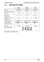 Preview for 22 page of Dometic Coolmatic MH07 Installation And Operating Manual