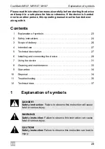 Preview for 23 page of Dometic Coolmatic MH07 Installation And Operating Manual