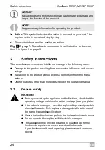 Preview for 24 page of Dometic Coolmatic MH07 Installation And Operating Manual