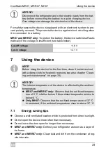 Preview for 31 page of Dometic Coolmatic MH07 Installation And Operating Manual