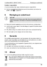 Preview for 63 page of Dometic Coolmatic MH07 Installation And Operating Manual